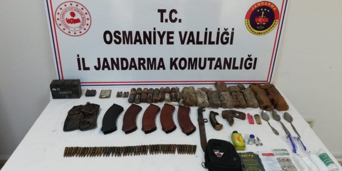 PKK'lı teröristlere ait mühimmat ele geçirildi