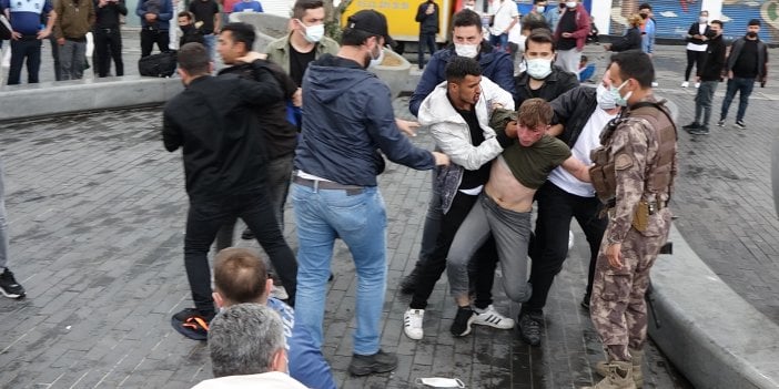 Taksim'de tekmeli kemerli meydan muharebesi