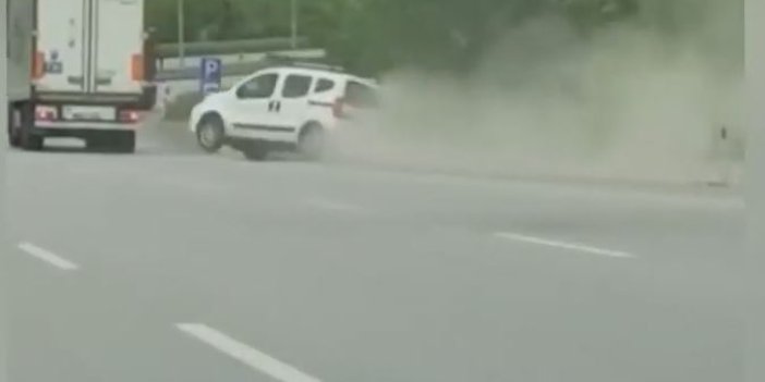 Samsun'da yol vermediği aracı faciaya itti