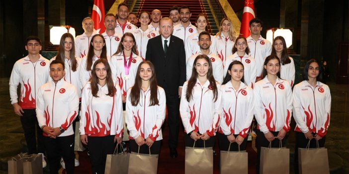 Erdoğan'dan şampiyonalarda madalya alan cimnastikçilerle ilgili paylaşım