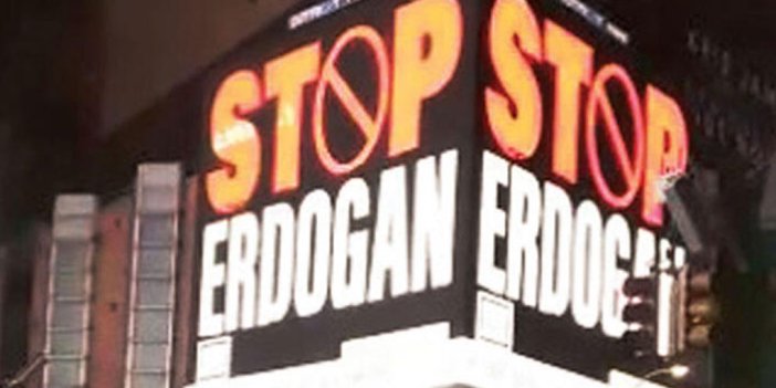 New York'taki Erdoğan billboardları hakkında iddianame