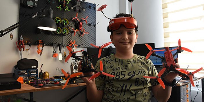 11 yaşındaki Doruk tasarladığı drone ile TEKNOFEST finaline kaldı