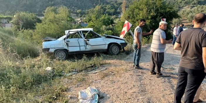 Osmaniye'de otomobil devrildi: 6 yaralı