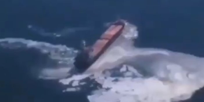 Marmara Denizi'ne müsilajı gemiler mi döktü. O anlar havadan görüntülendi