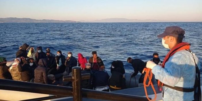 Türk kara sularına itilen 131 düzensiz göçmen kurtarıldı