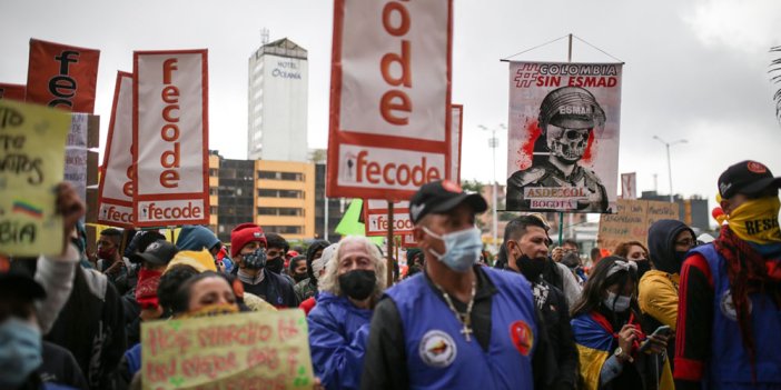 Kolombiya’da vergi reformu için protestolar sürüyor