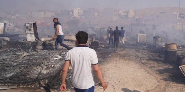 Terör örgütü PKK, Duhok'ta bir evi ateşe verdi
