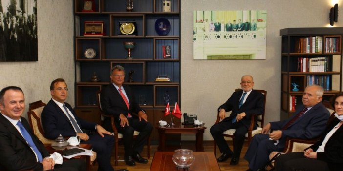 Saadet Partisi Lideri Temel Karamollaoğlu, TÜSİAD heyetini kabul etti