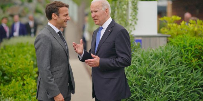 G7 Zirvesinde Biden’dan Macron’la birlikte ağır mesaj