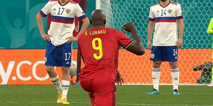 Romelu Lukaku,  Rus futbolcular ve taraftarların protestolarına attığı golle yanıt verdi