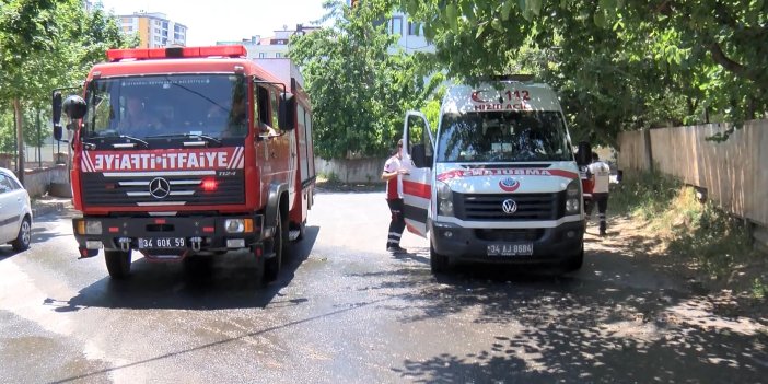 Sancaktepe'de yangın. 1 kişi hastaneye kaldırıldı