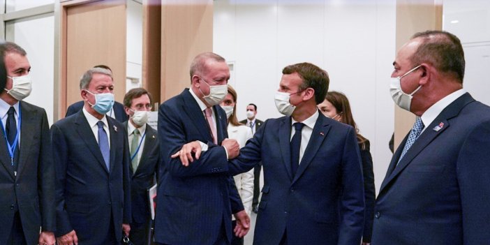Erdoğan ile görüşen Macron’dan açıklama
