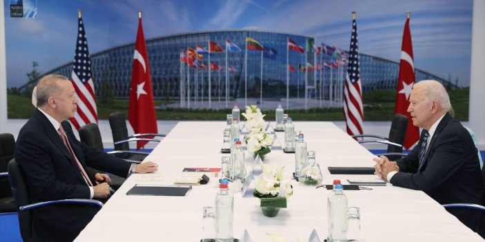 Erdoğan Biden görüşmesinde masada dikkat çeken detay