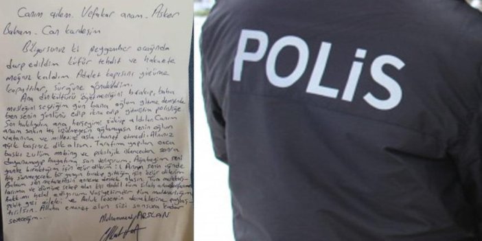 Polis intihar mektubu bırakıp sırra kadem bastı
