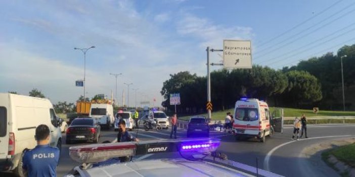 Bayrampaşa’da otomobille motosiklet çarpıştı. 1 ölü