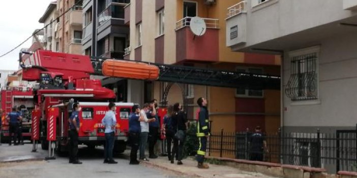 Ümraniye'de evde yangın anne öldü 7 yaşındaki çocuğu ağır yaralandı