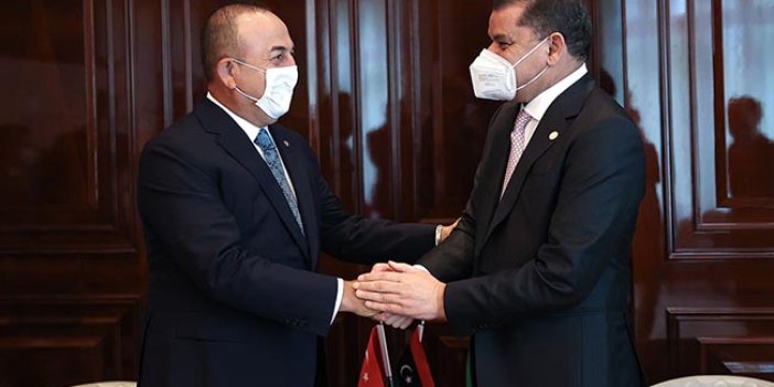 Çavuşoğlu, Libya Başbakanı ile bir araya geldi