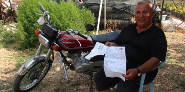 Hiç gitmediği İstanbul’dan motosikletle kaçak geçiş cezası geldi