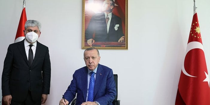 Cumhurbaşkanı Erdoğan Hatay Valiliği'nin ziyaret etti