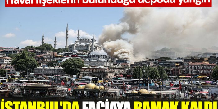 İstanbul'un göbeğinde yangın
