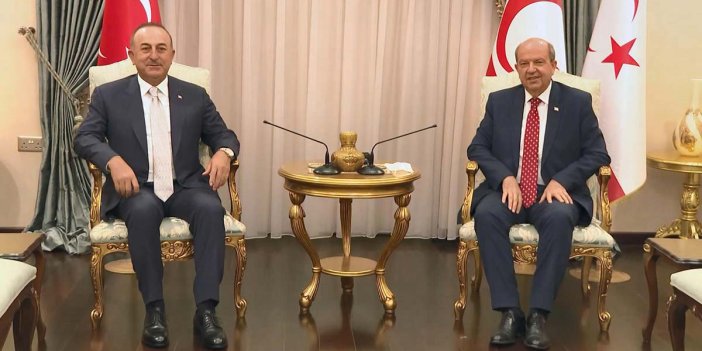 Çavuşoğlu, KKTC Cumhurbaşkanı Tatar ile görüştü