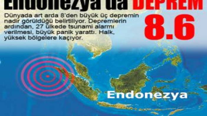 Endonezya’da DEPREM (11 Nisan 2012)