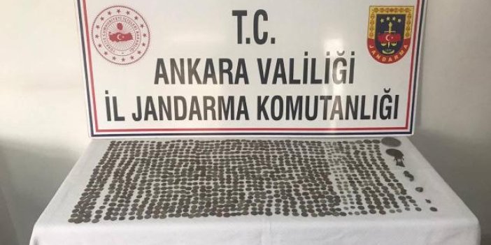 Ankara'da tarihi eser operasyonu: 1016 sikke ele geçirildi