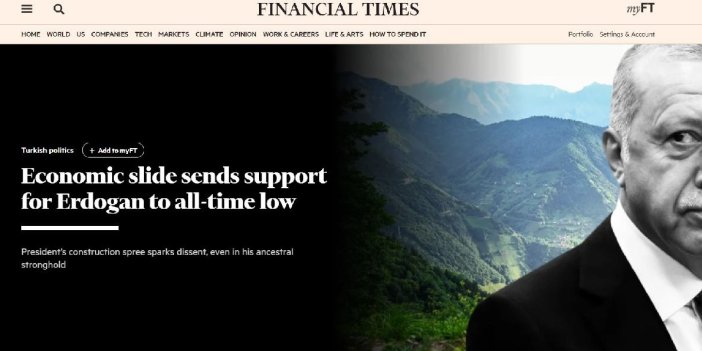 Financial Times'tan dikkat çeken Erdoğan analizi
