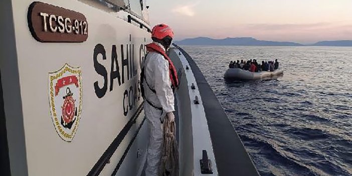Kuşadası açıklarında 70 kaçak göçmen kurtarıldı