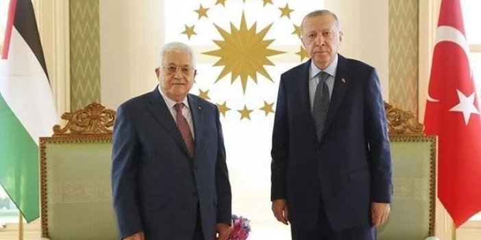 Erdoğan ile Filistin Devlet Başkanı Abbas görüştü