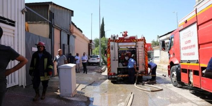 Gaziantep’te ahşap atölyesi yangını