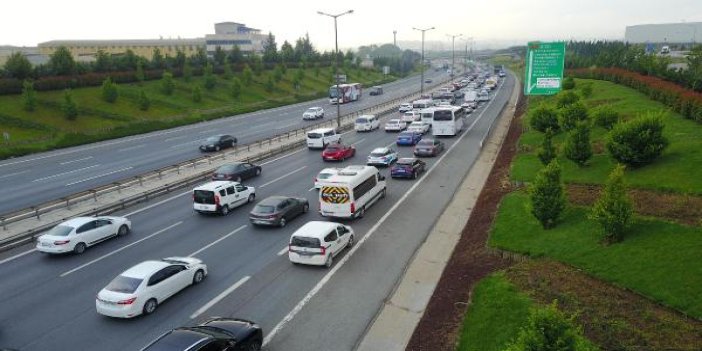İstanbul'da bayram öncesi trafik yoğunluğu