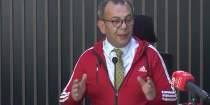 Bolu Belediye Başkanı Tanju Özcan, Eşofmanlı Şevket Hoca gibi anlattı konu Bolu Tüneli