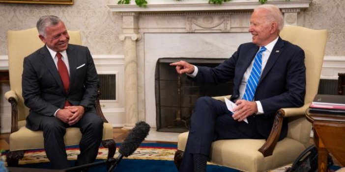 Biden ve 2. Abdullah Beyaz Saray'da buluştu