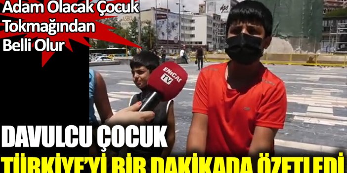 Davulcu Çocuk Türkiye'yi Bir Dakikada Özetledi!
