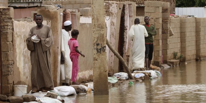 Sudan'da aşırı yağış yüzünden 115 ev yıkıldı