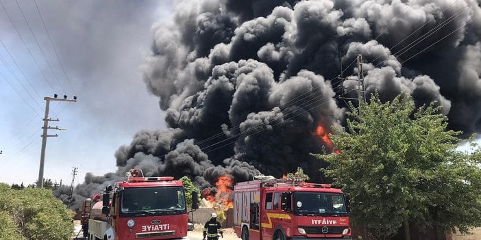 Gaziantep'te depo alev topuna döndü