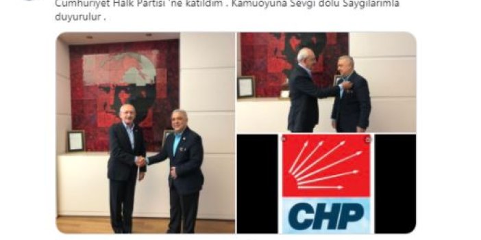 AKP'li eski vekil CHP'ye katıldı