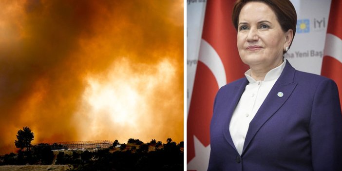 İYİ Parti Lideri Meral Akşener'den Manavgat yangını mesajı