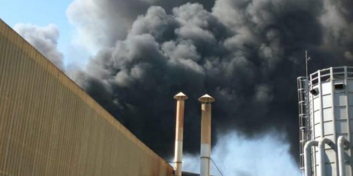 Mersin'de çivi fabrikasında yangın