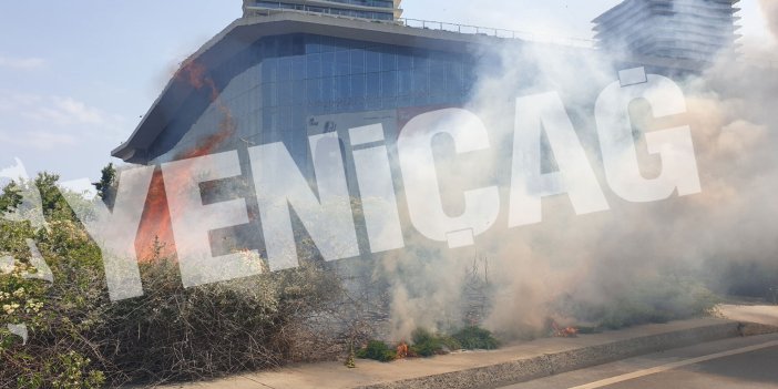 İstanbul'un orta yerinde yangın paniği