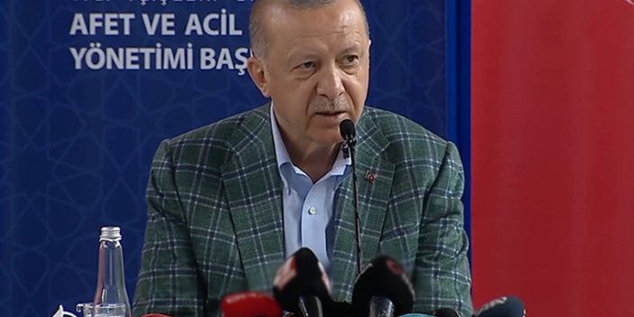 Erdoğan aynı konuşmada kendine tepki gösterdi