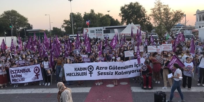 Kadıköy'de Azra Gülendam eylemi