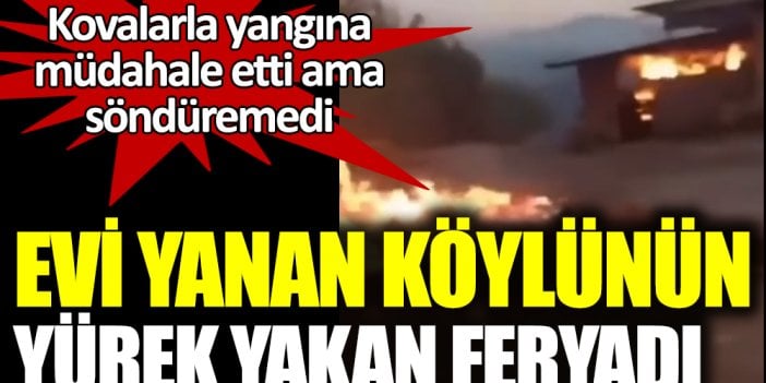 Antalya'da yangın eve sıçradı.