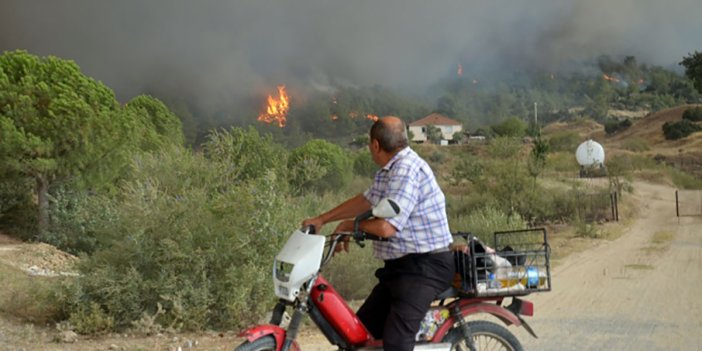 Aydın Çine'deki orman yangını nedeniyle iki mahalle tahliye edildi