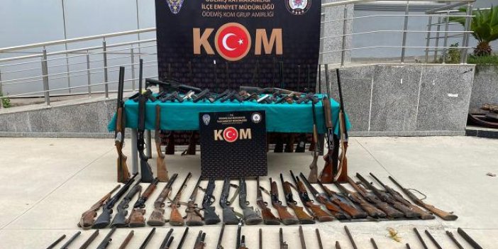 İzmir’de iş yerini silah imalathanesine çeviren şüpheli yakalandı