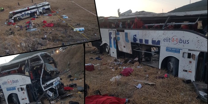 Balıkesir'de yolcu otobüsü takla attı. 15 ölü 17 yaralı