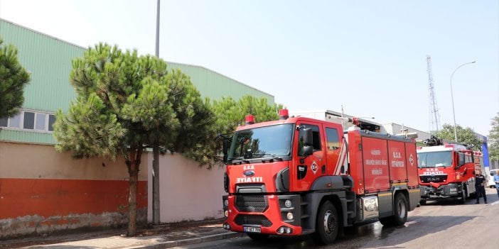 Gaziantep'te tahin fabrikasında yangın