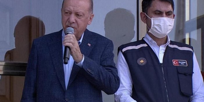 Cumhurbaşkanı Erdoğan sel bölgesinde konuştu: Artık düz değil kemerli köprü yapacağız