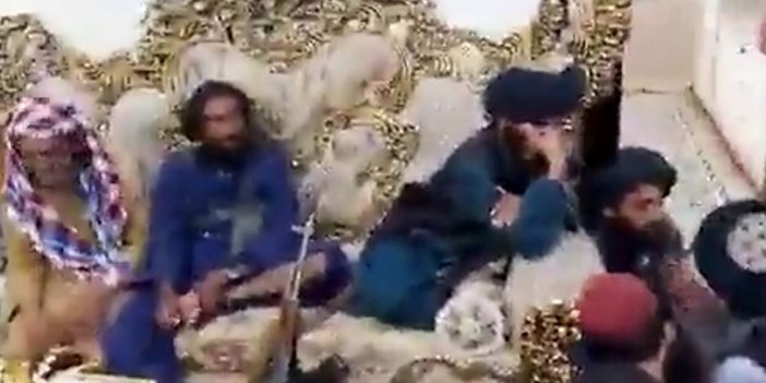 Raşit Dostum'un evi düştü. Taliban Dostum'un evinde keyif yaptı